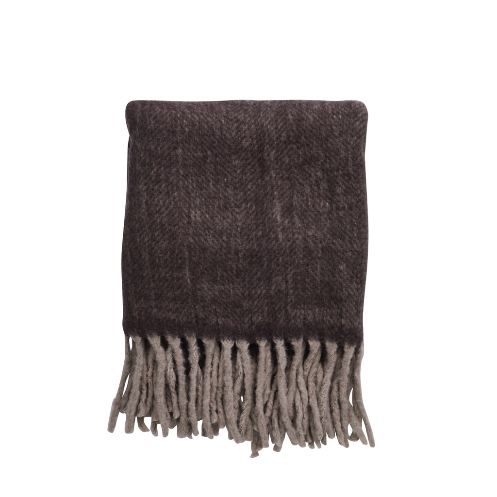 Brown Wool Throw