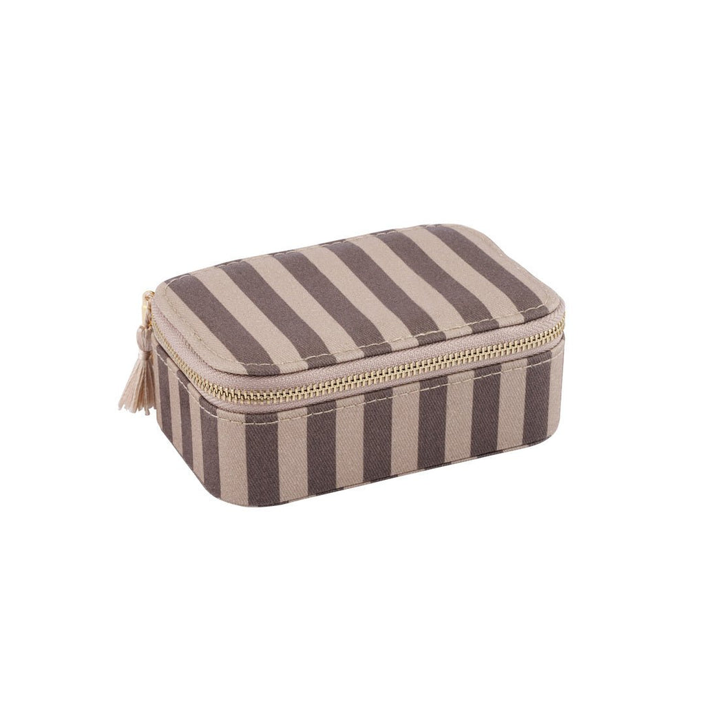 Brown Striped Jewellery Box - AtHolm