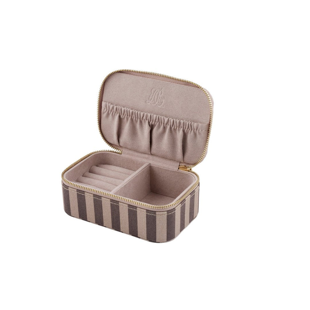 Brown Striped Jewellery Box - AtHolm