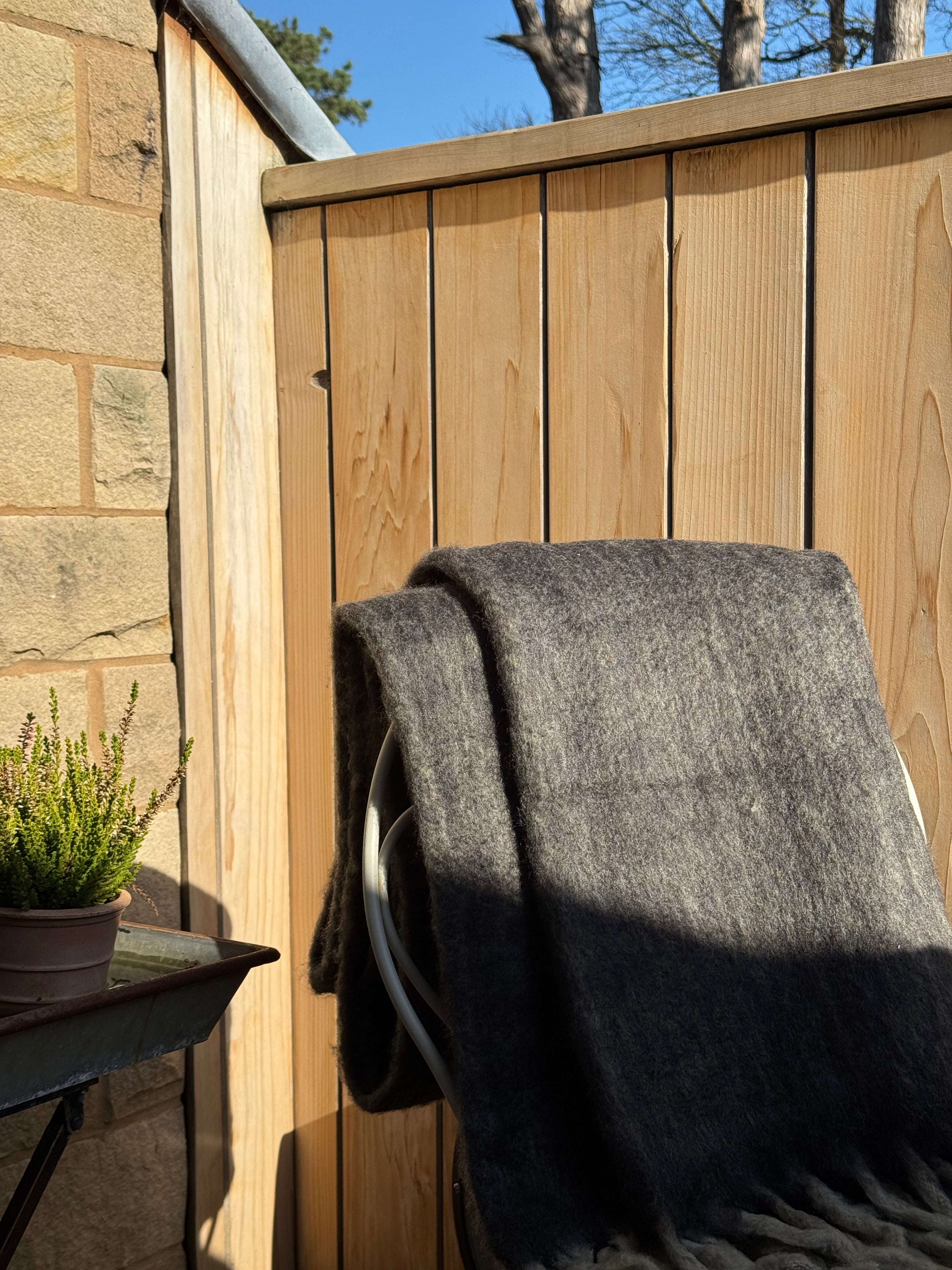 Brown Wool Throw
