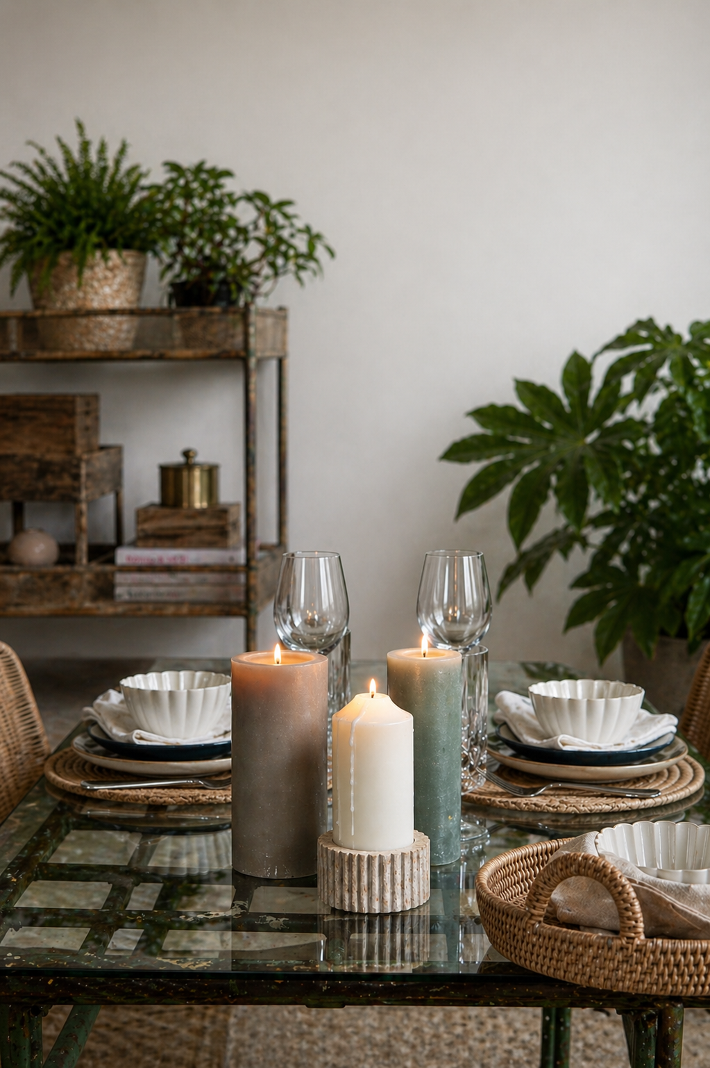 Marble Candlestick Holder
