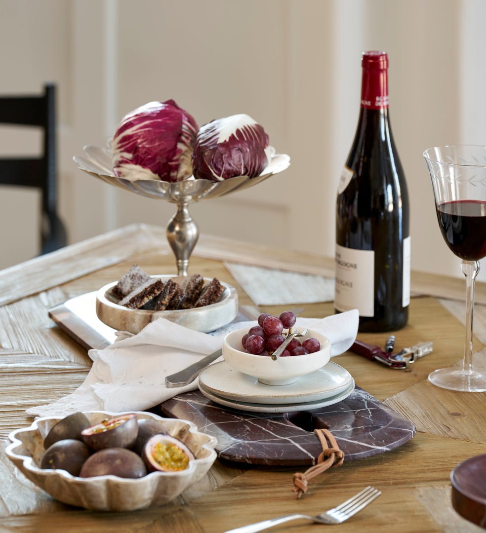 Deep Red Marble Chopping Board - AtHolm
