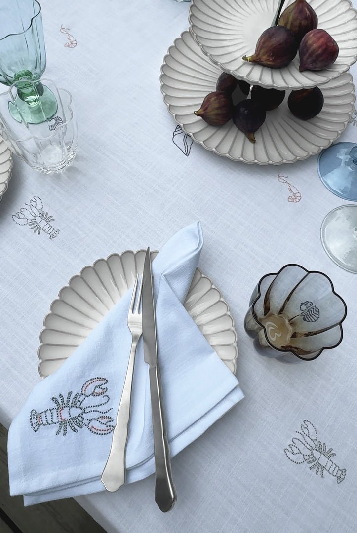 Lobster Print Cotton Napkin - AtHolm