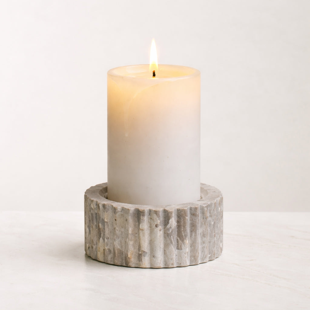 Marble Candlestick Holder