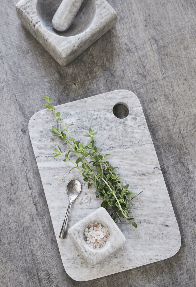 Grey Marble Chopping Board - AtHolm